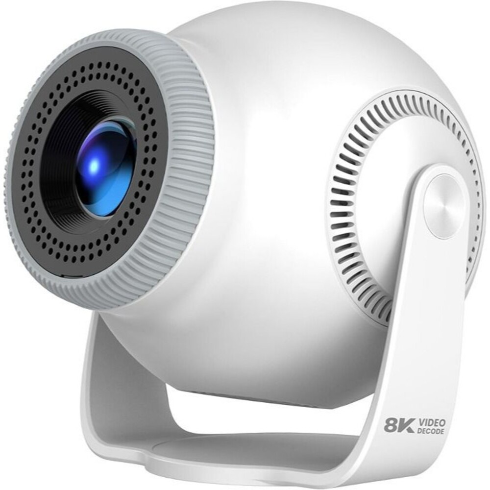 Smart Mini Projector with WiFi 6 and Bluetooth 5.4, Built-in Apps